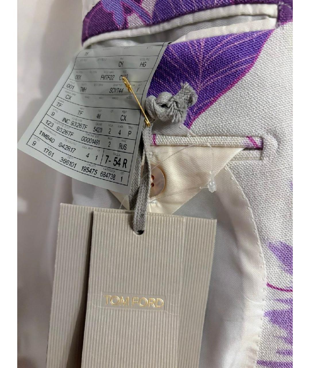 TOM FORD Фиолетовый вискозный пиджак, фото 4