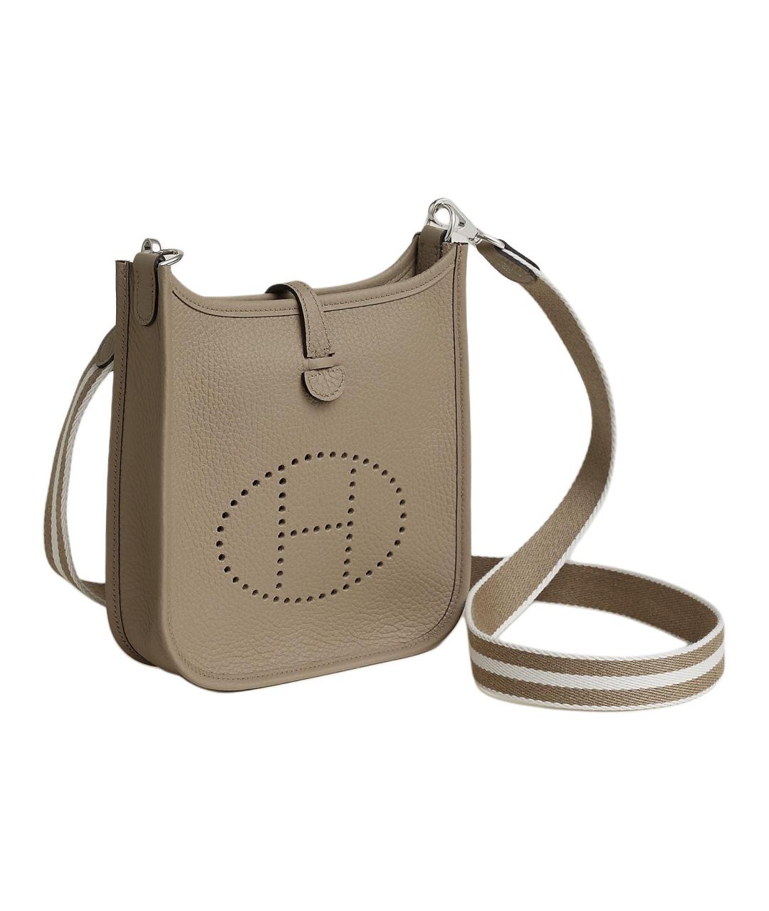 HERMES Коричневая кожаная сумка через плечо, фото 2