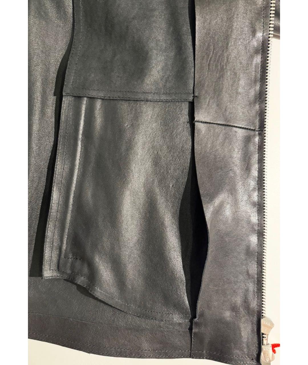 DIESEL Черная кожаная куртка, фото 8