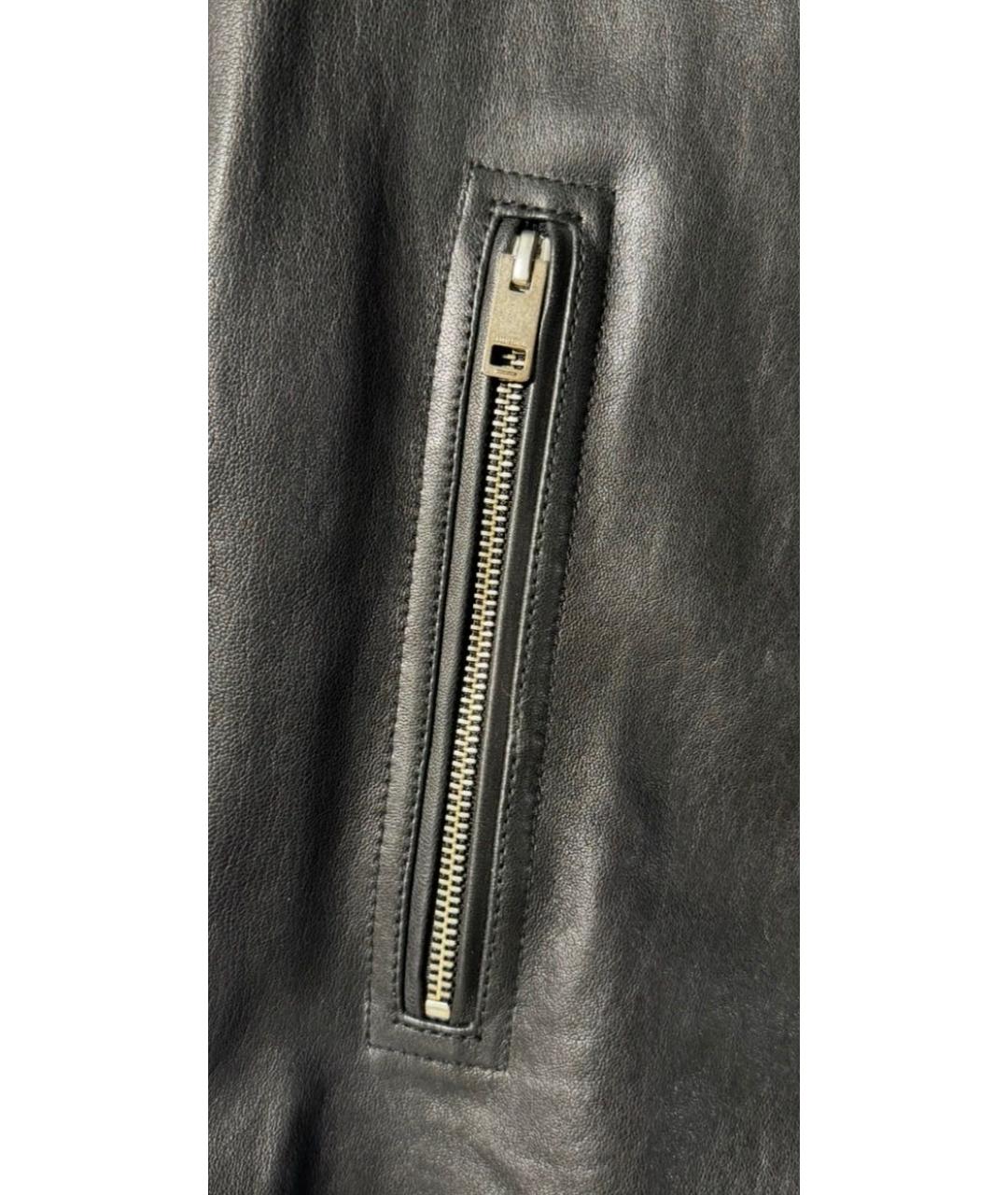 DIESEL Черная кожаная куртка, фото 7