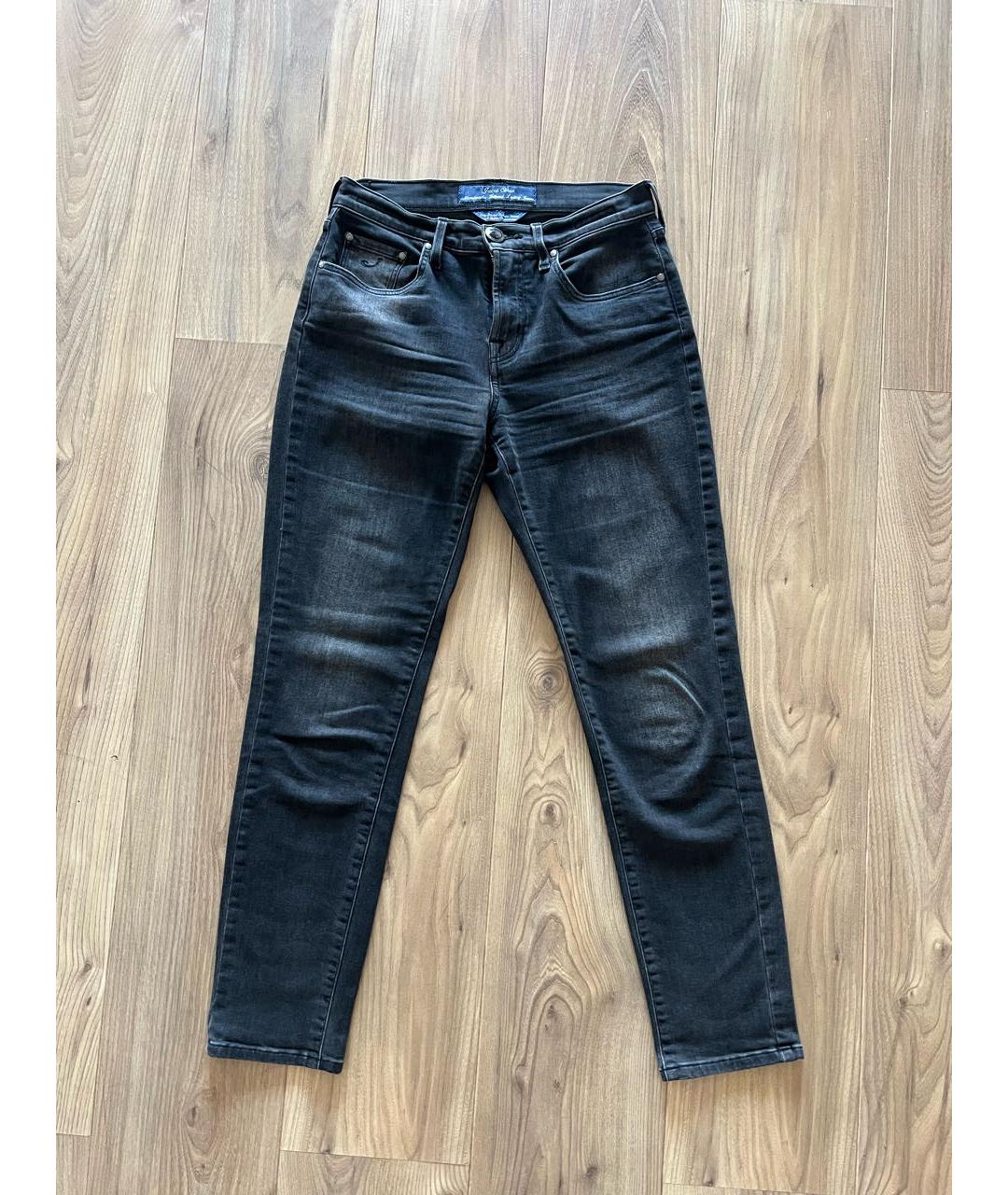 JACOB COHEN Антрацитовые хлопковые прямые джинсы, фото 9