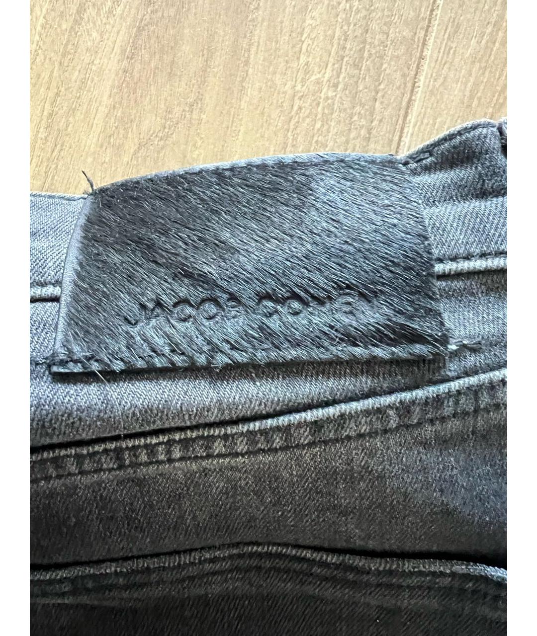 JACOB COHEN Антрацитовые хлопковые прямые джинсы, фото 8