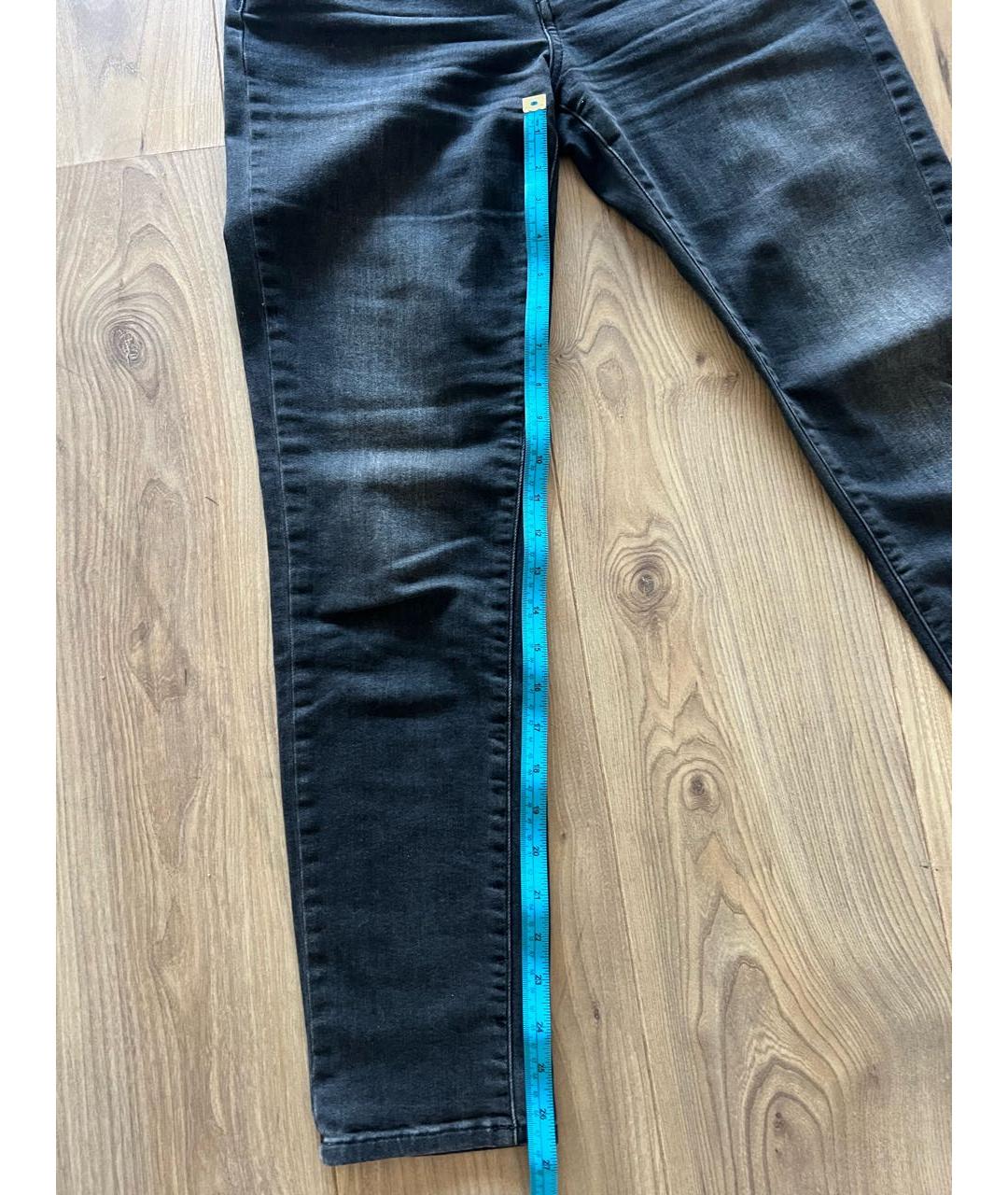 JACOB COHEN Антрацитовые хлопковые прямые джинсы, фото 4