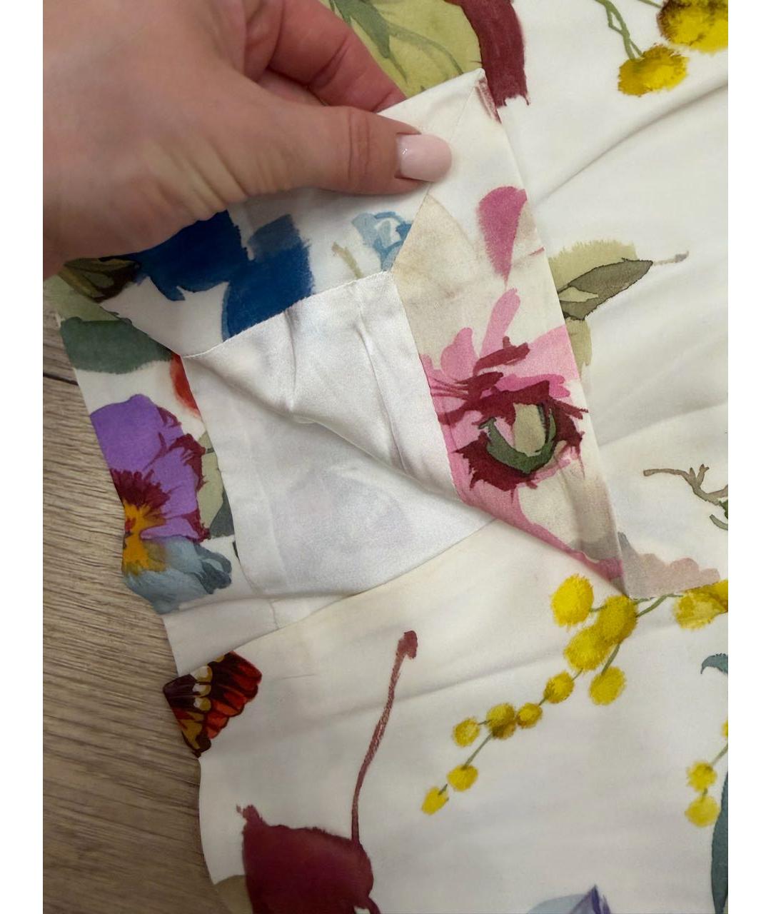 DOLCE&GABBANA Мульти шелковое повседневное платье, фото 5