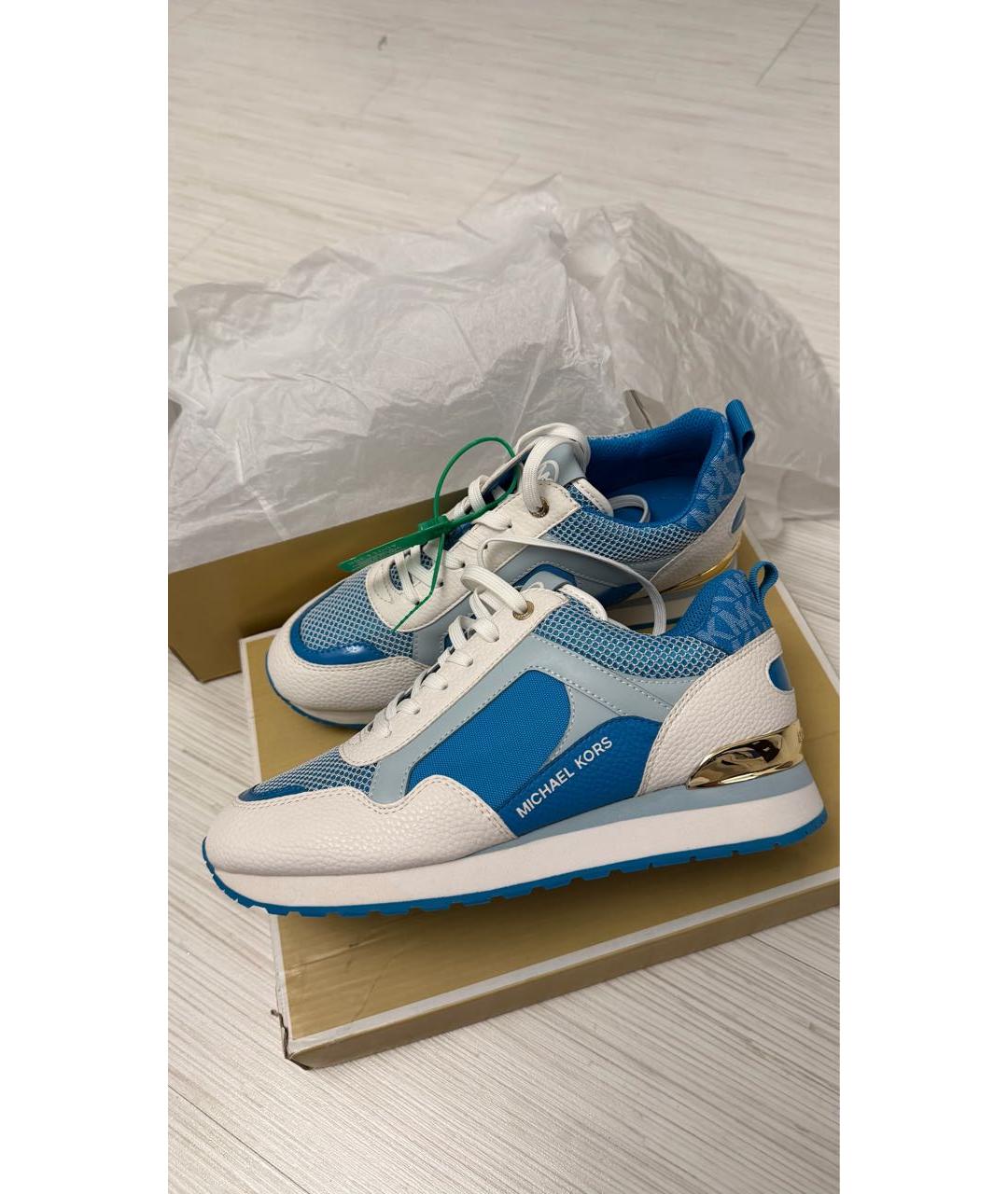 MICHAEL KORS Голубые кроссовки, фото 5