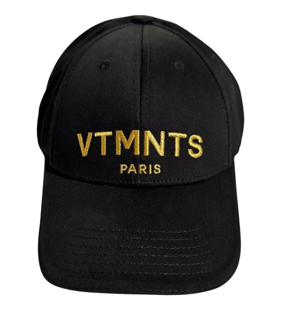 VETEMENTS Черная хлопковая кепка/бейсболка, фото 1