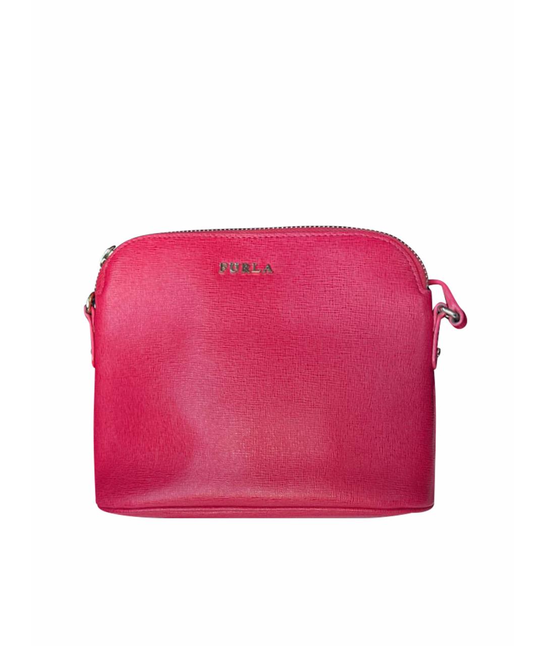 FURLA Красная кожаная сумка через плечо, фото 1