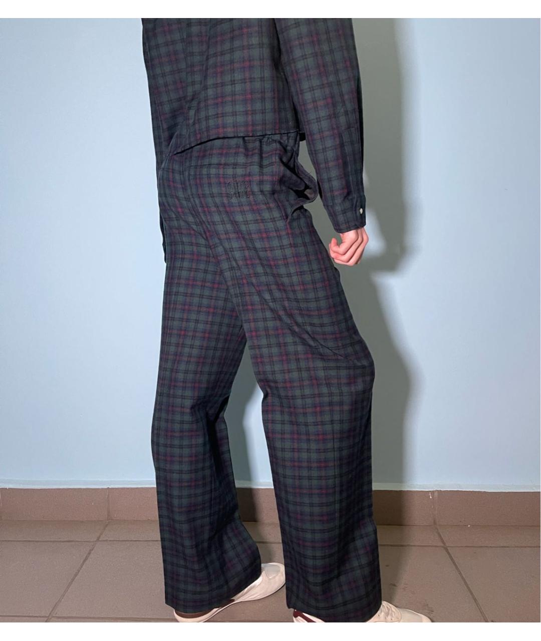 MIU MIU Мульти шерстяные брюки узкие, фото 4