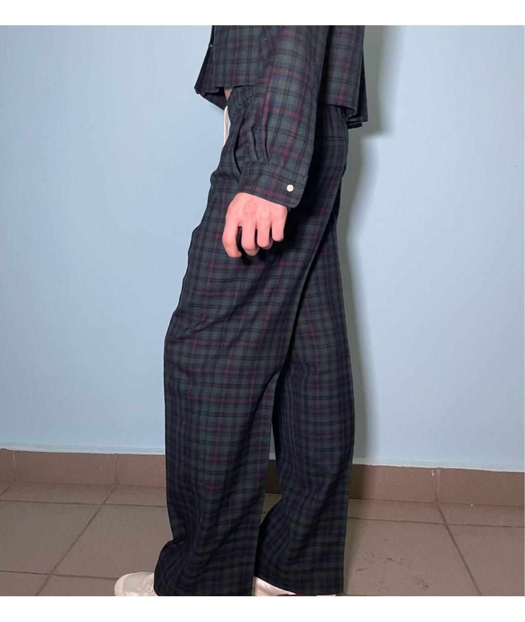 MIU MIU Мульти шерстяные брюки узкие, фото 3