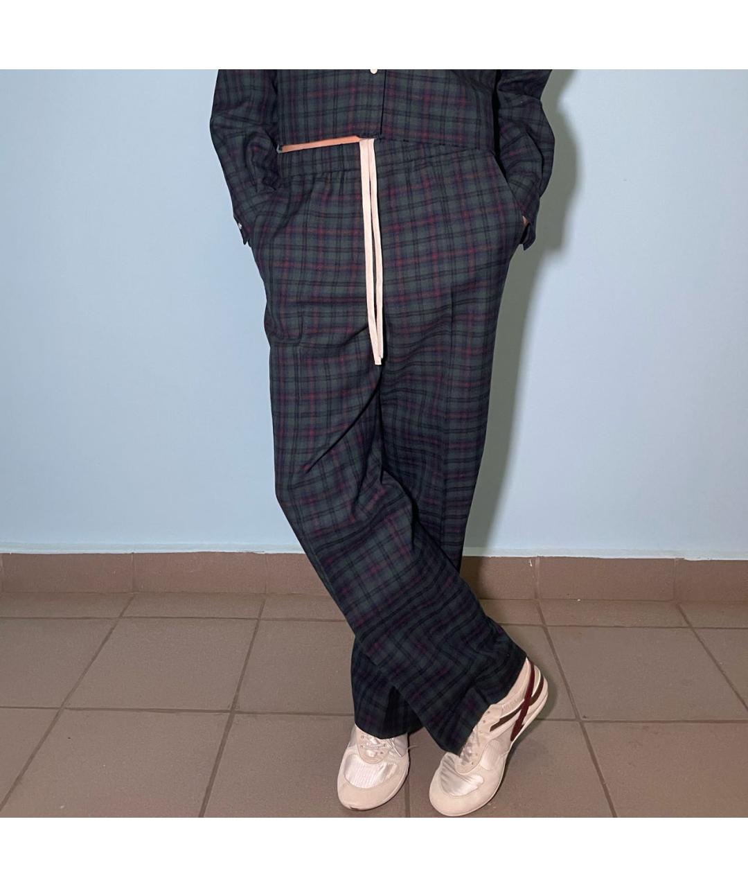 MIU MIU Мульти шерстяные брюки узкие, фото 2