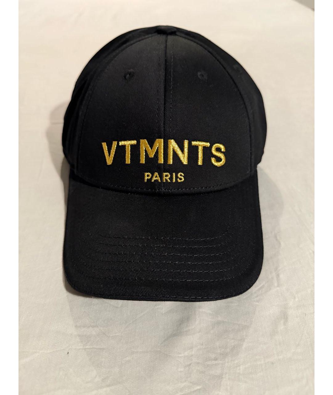 VETEMENTS Черная хлопковая кепка, фото 4