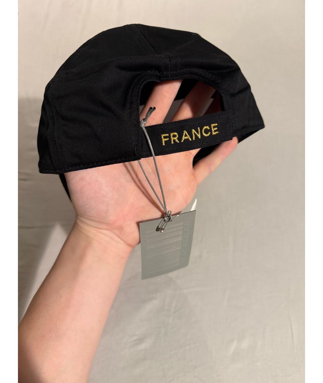 VETEMENTS Черная хлопковая кепка, фото 2