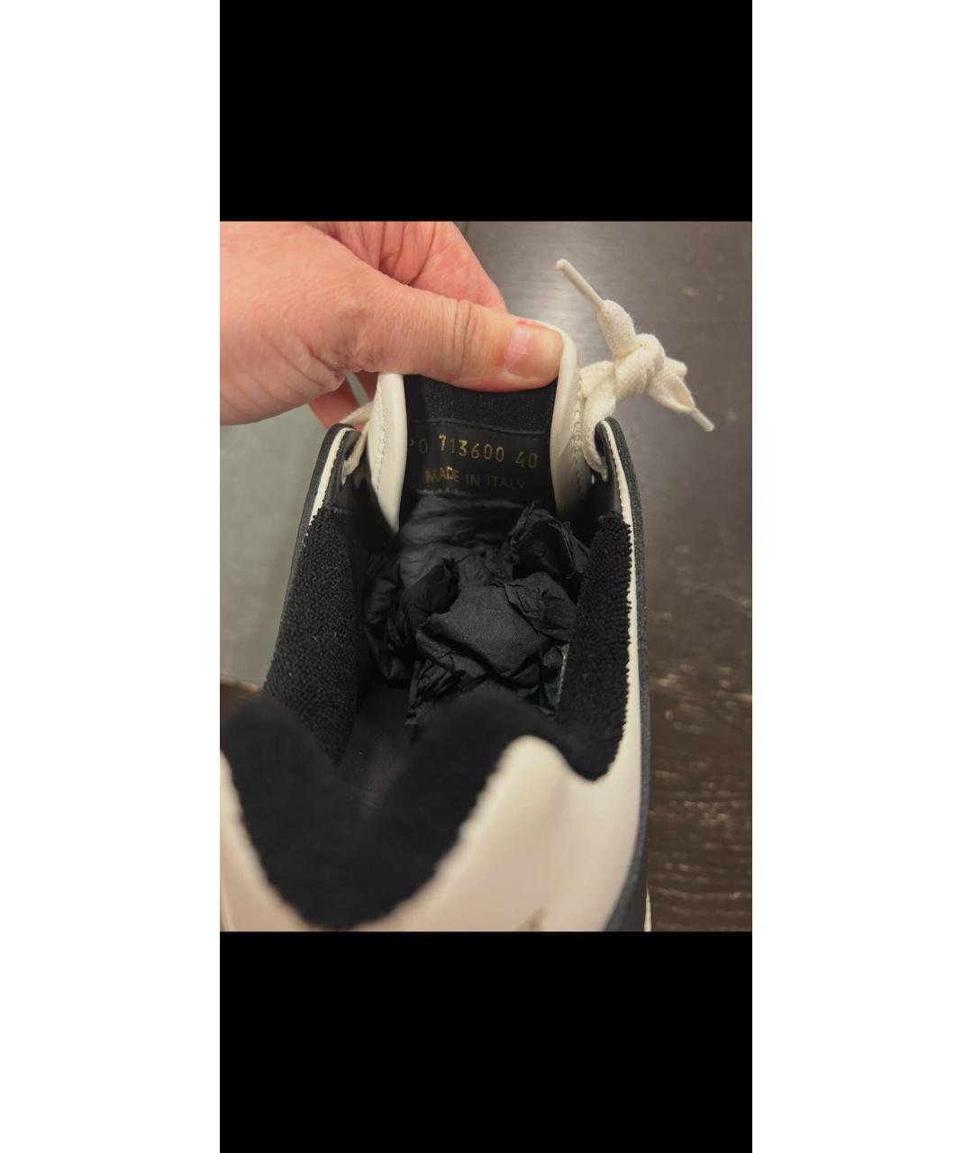 SAINT LAURENT Белые кожаные кеды, фото 8