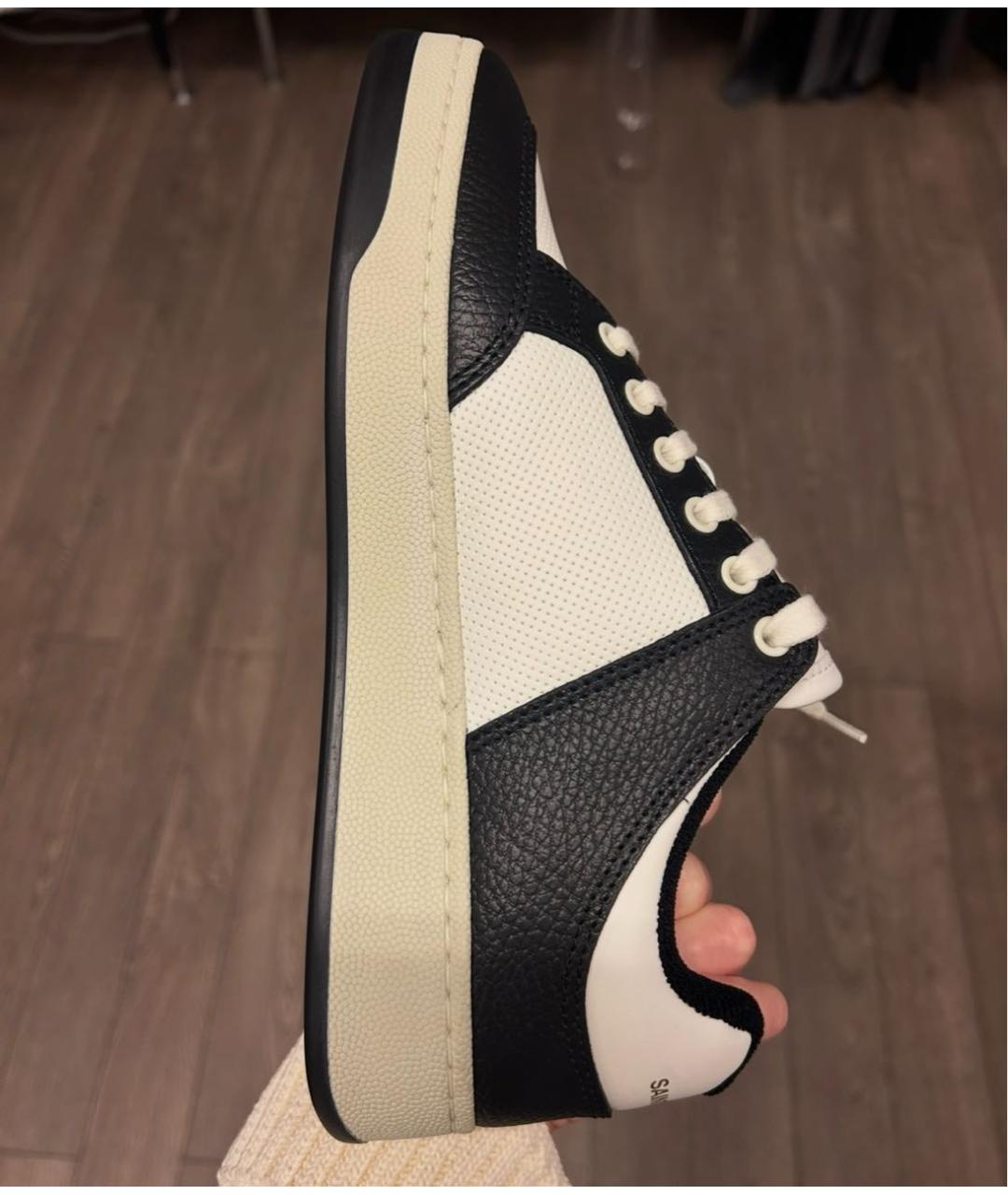 SAINT LAURENT Белые кожаные кеды, фото 4