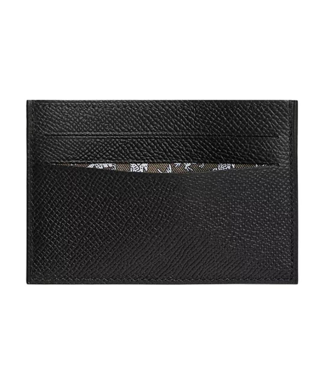 HERMES Черный кожаный кардхолдер, фото 2