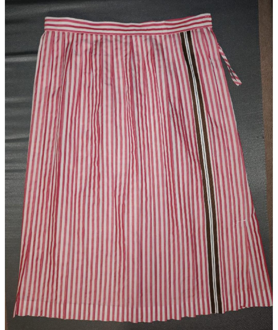 BOTTEGA VENETA Мульти хлопковая юбка миди, фото 10