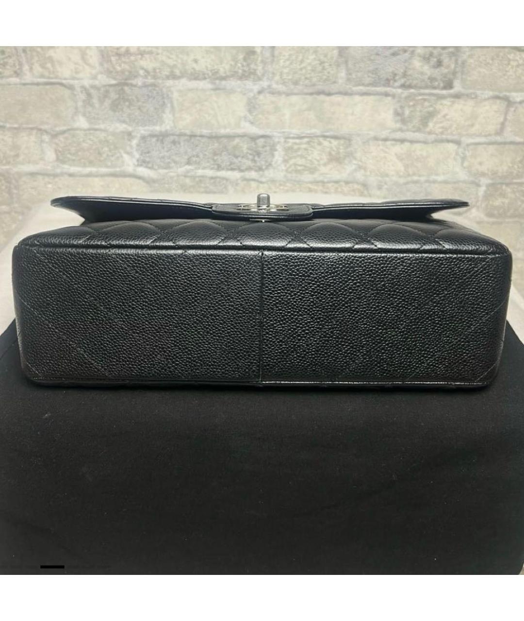 CHANEL Черная кожаная сумка через плечо, фото 3