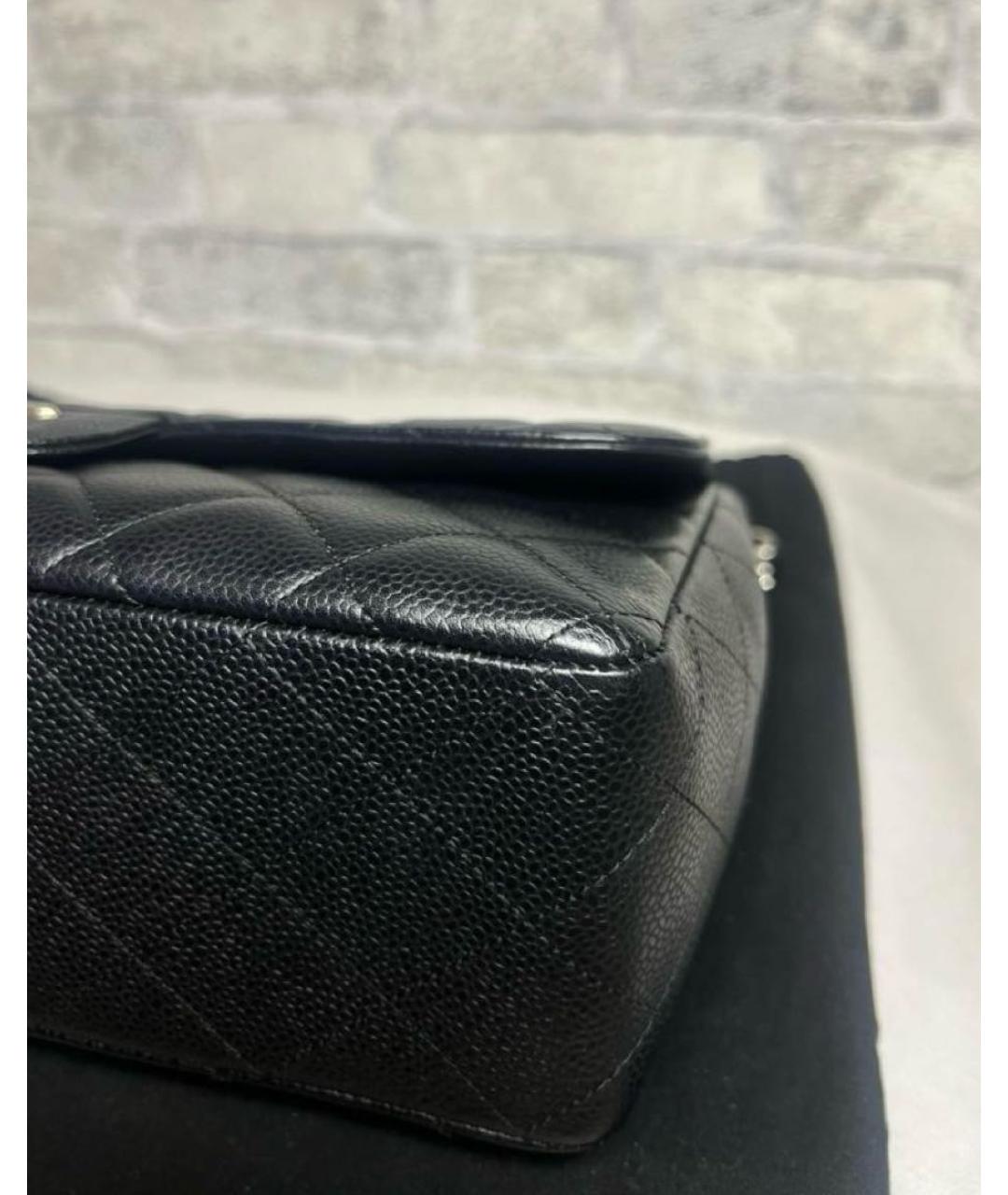 CHANEL Черная кожаная сумка через плечо, фото 5