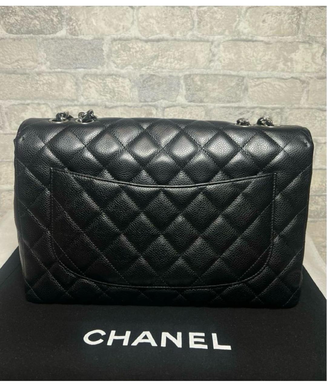 CHANEL Черная кожаная сумка через плечо, фото 2