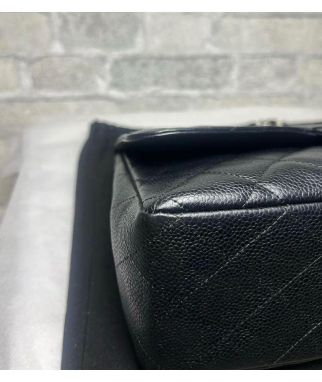 CHANEL Черная кожаная сумка через плечо, фото 6