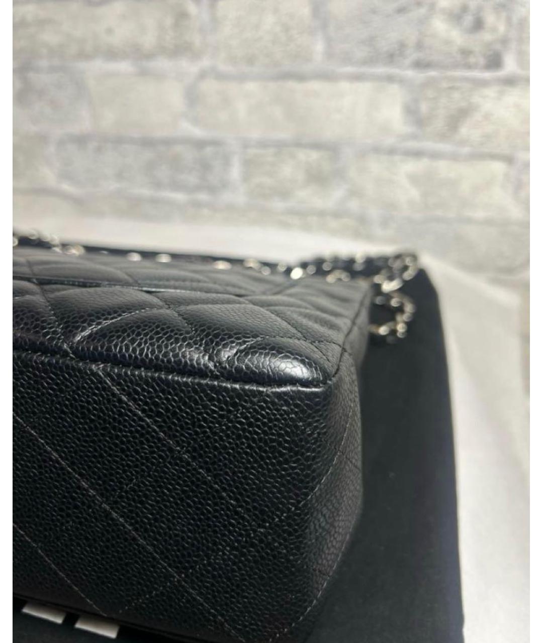 CHANEL Черная кожаная сумка через плечо, фото 7