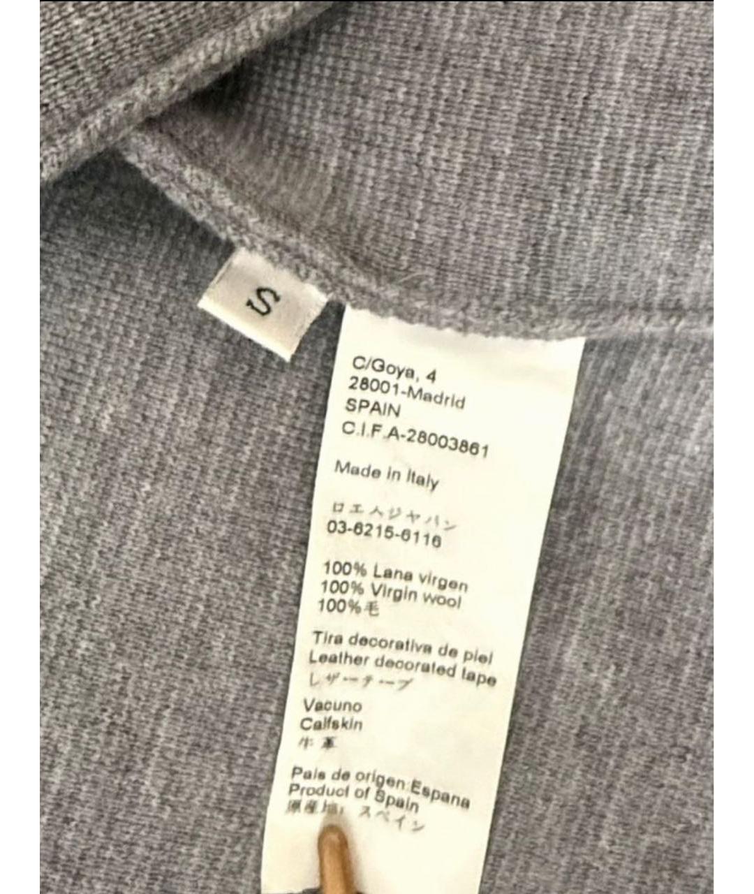 LOEWE Серый шерстяной джемпер / свитер, фото 3
