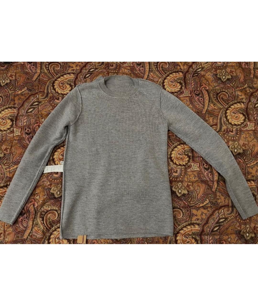 LOEWE Серый шерстяной джемпер / свитер, фото 6