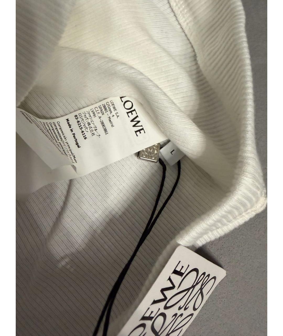 LOEWE Белая майка, фото 6