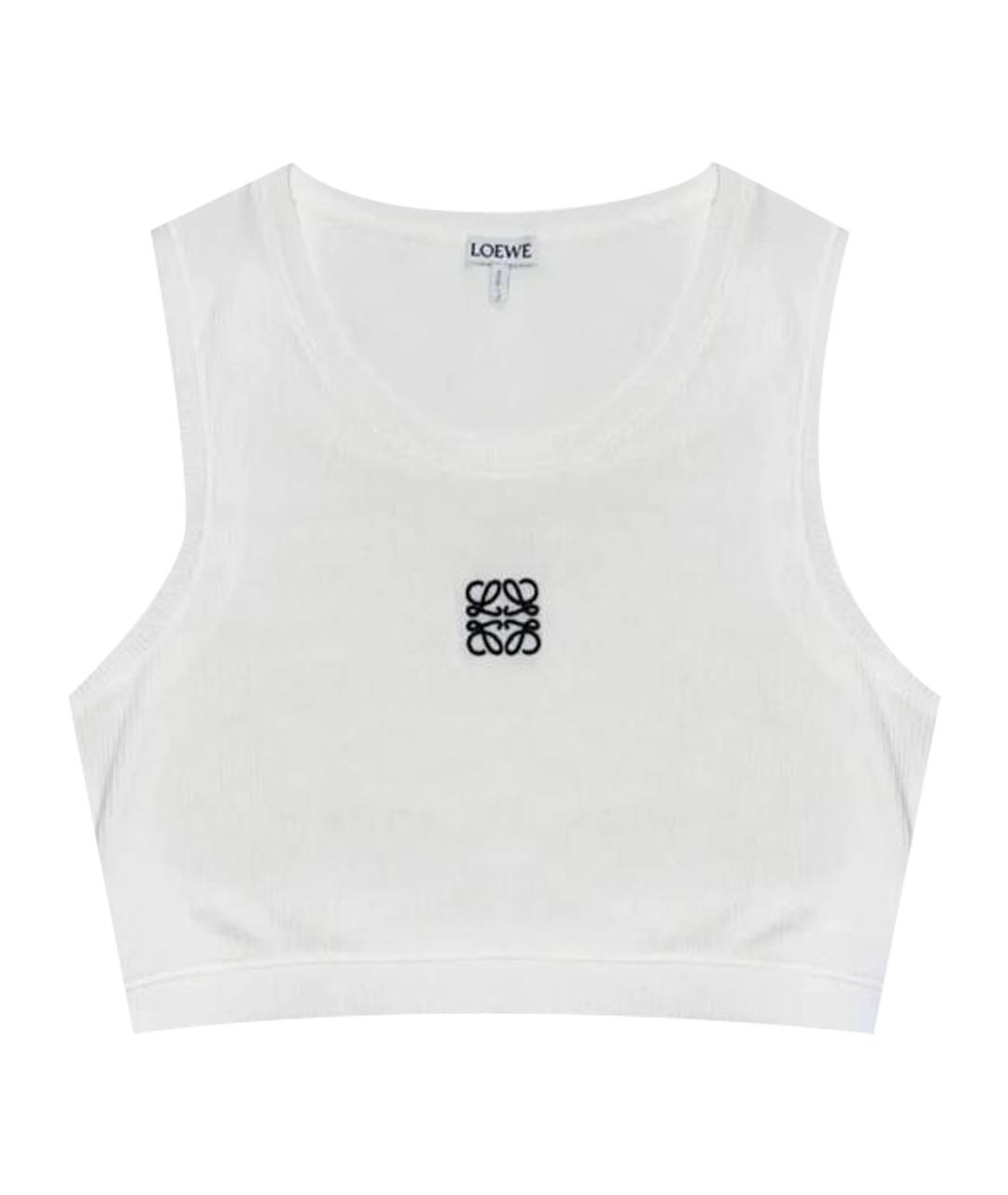 LOEWE Белая майка, фото 1