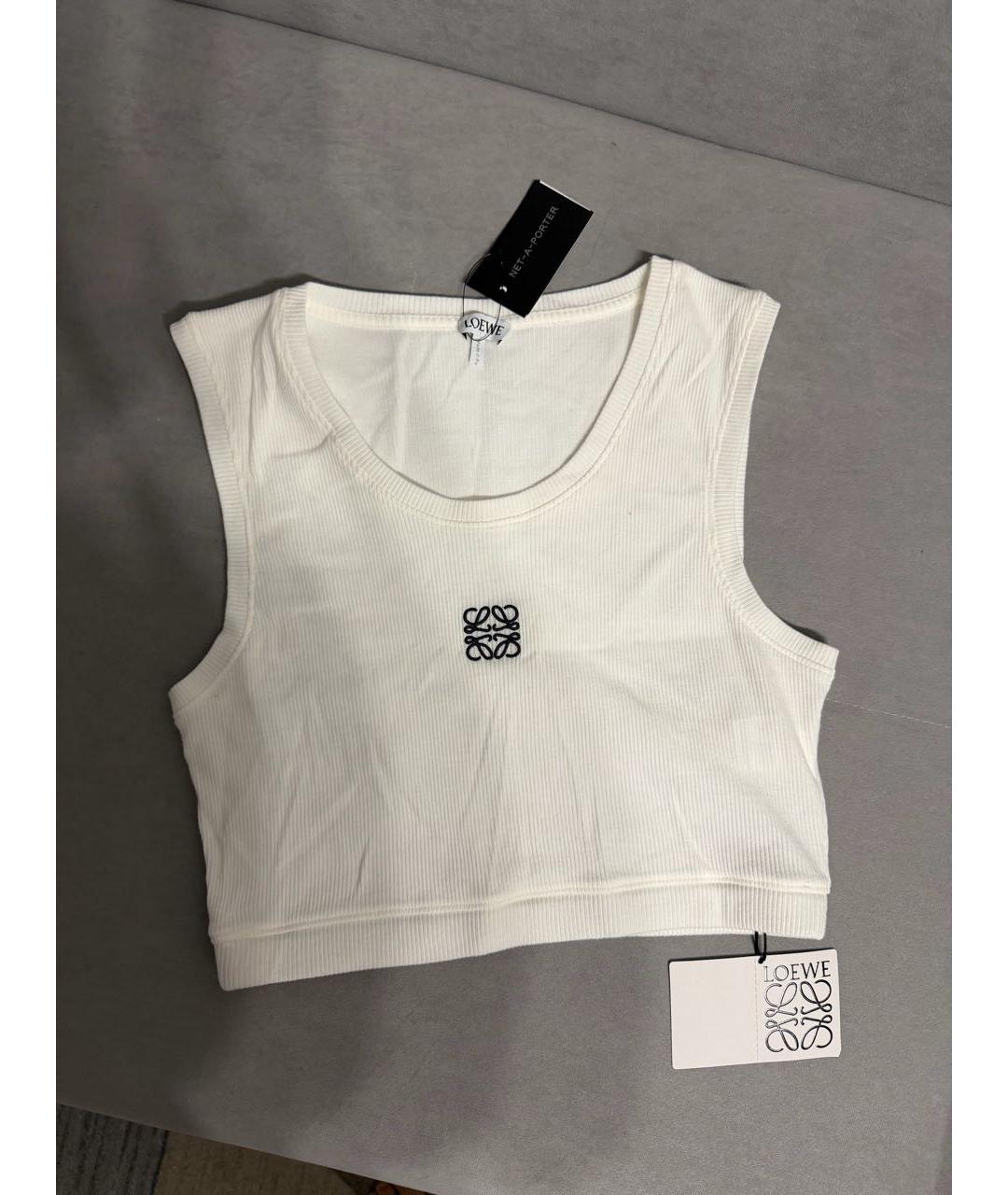 LOEWE Белая майка, фото 5