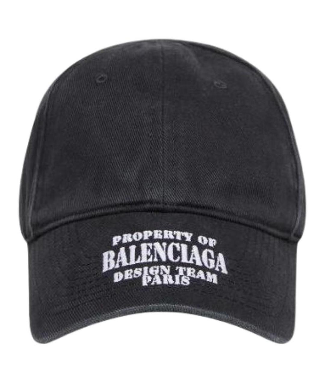 BALENCIAGA Черная кепка/бейсболка, фото 1