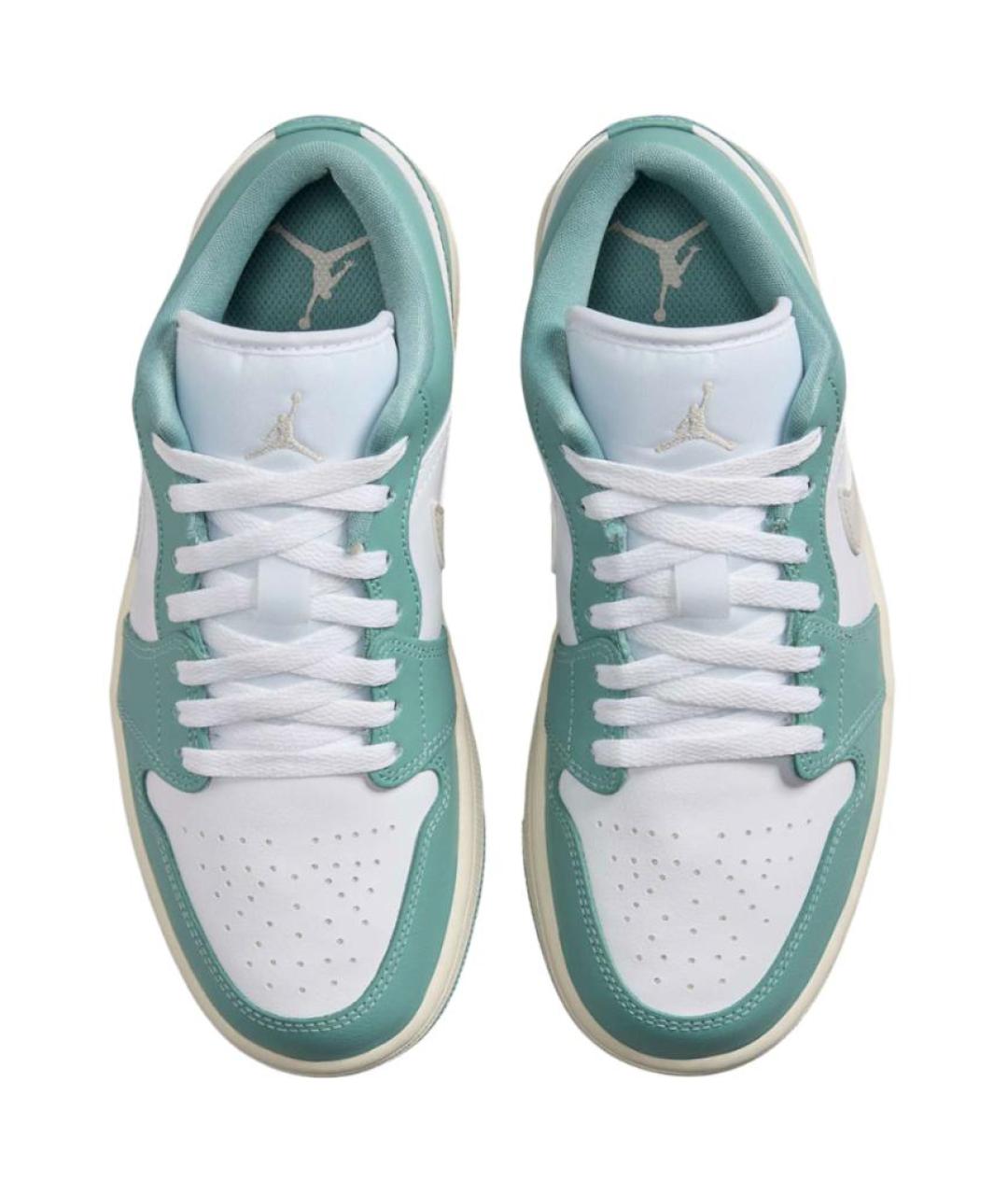 JORDAN Зеленые кожаные кроссовки, фото 4