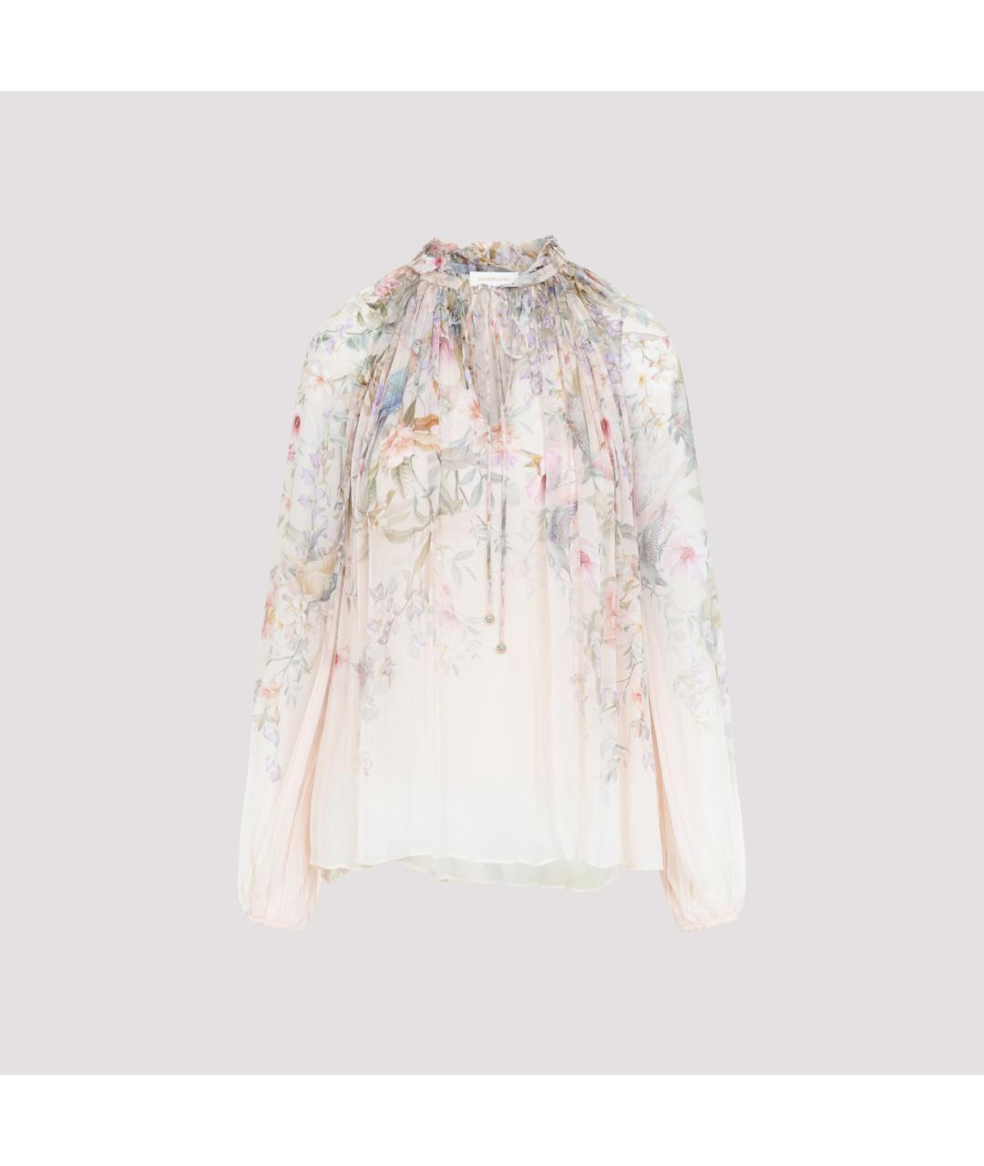 ZIMMERMANN Бежевая вискозная блузы, фото 2