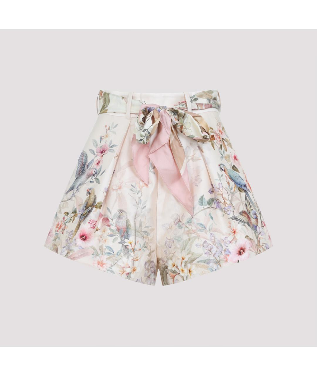 ZIMMERMANN Мульти шелковые шорты, фото 3