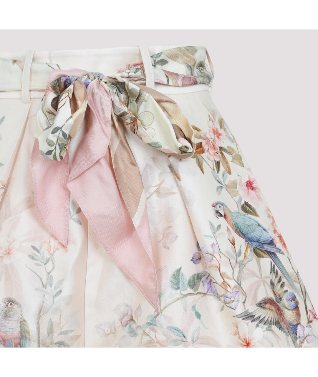 ZIMMERMANN Мульти шелковые шорты, фото 5