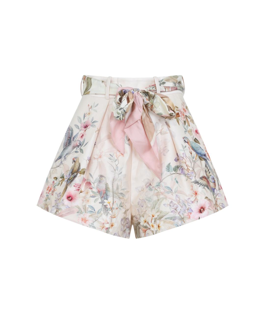 ZIMMERMANN Мульти шелковые шорты, фото 1