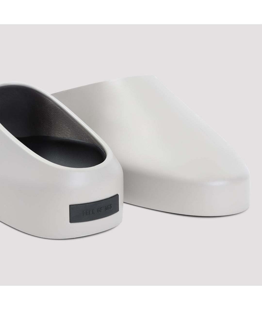 FEAR OF GOD Серые синтетические низкие кроссовки / кеды, фото 4