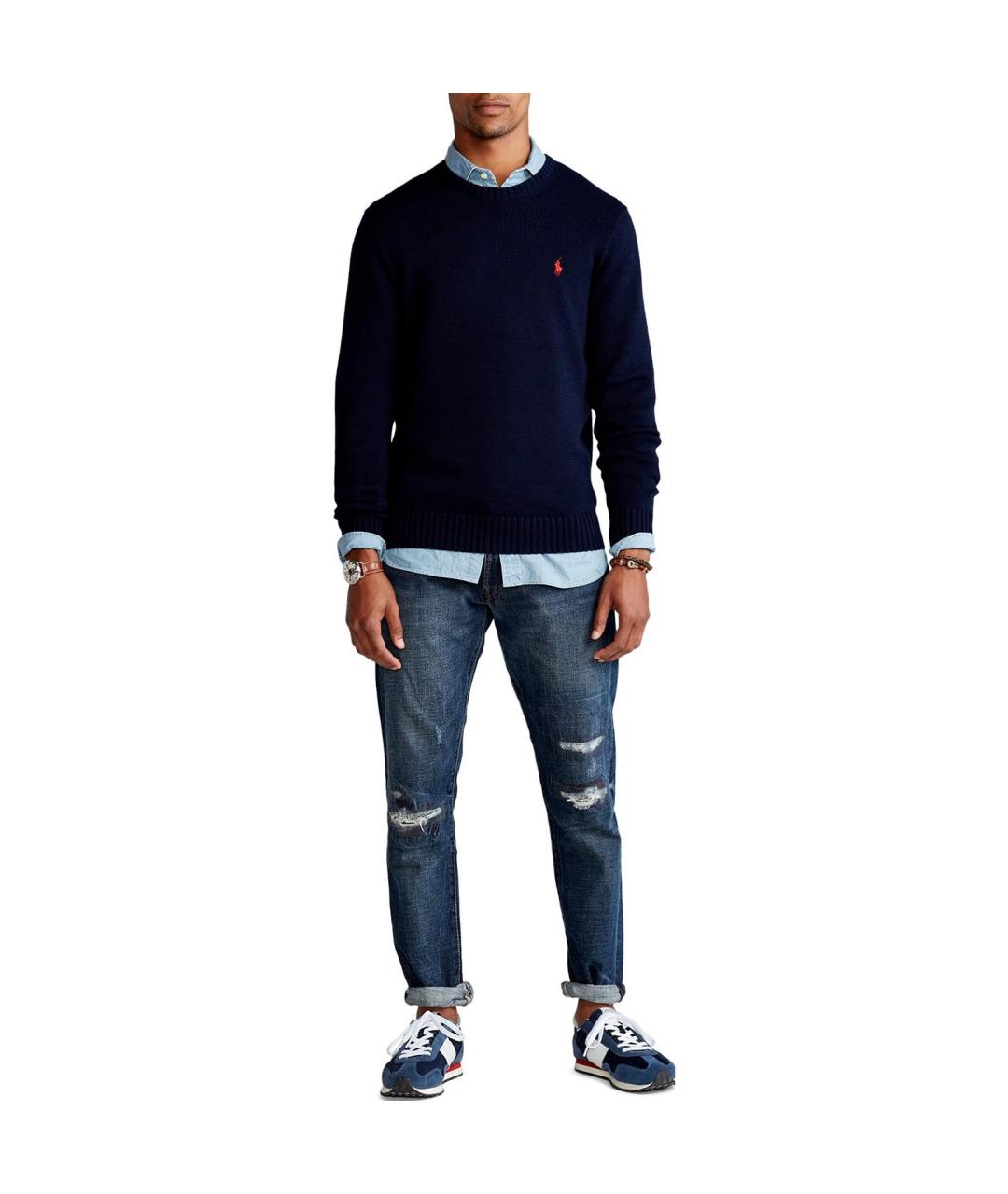 POLO RALPH LAUREN Темно-синий джемпер / свитер, фото 2