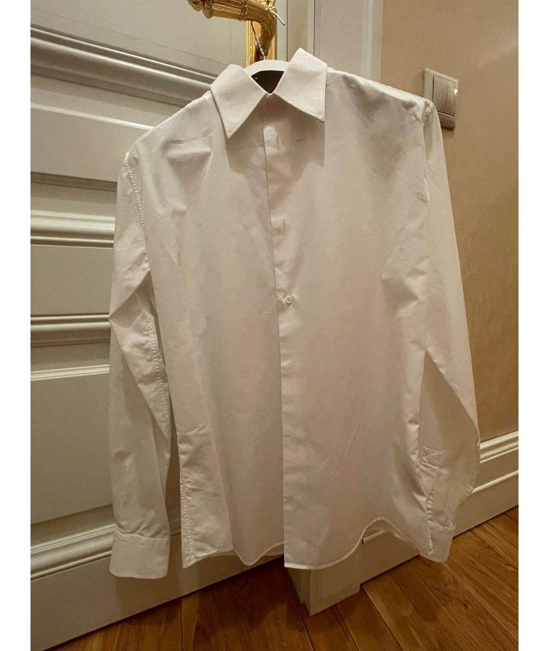 HERMES Белая хлопковая классическая рубашка, фото 4