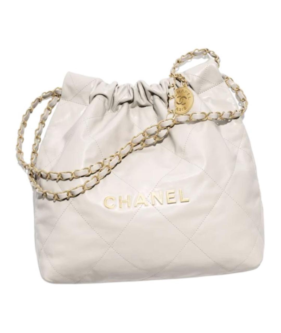 CHANEL Серая кожаная сумка через плечо, фото 1