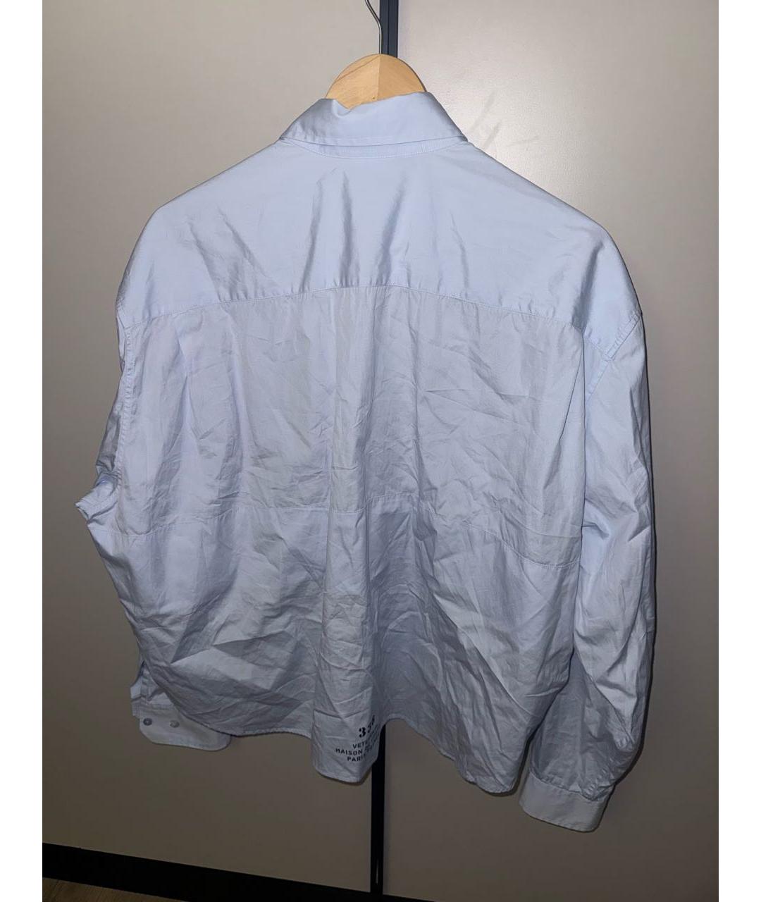 VETEMENTS Голубая хлопковая рубашка, фото 2