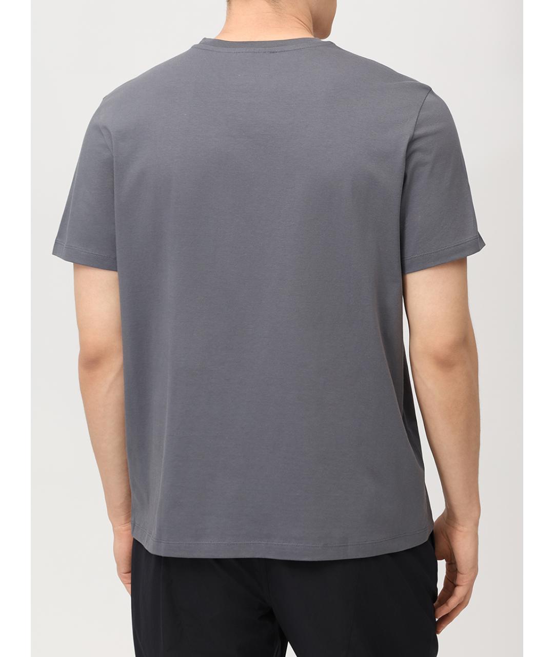 PARAJUMPERS Серая хлопковая футболка, фото 3