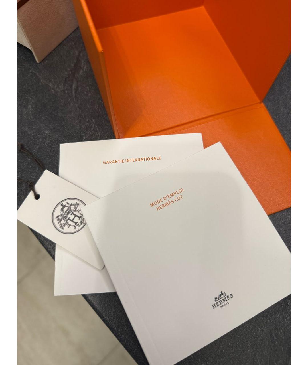 HERMES Коричневые стальные часы, фото 7