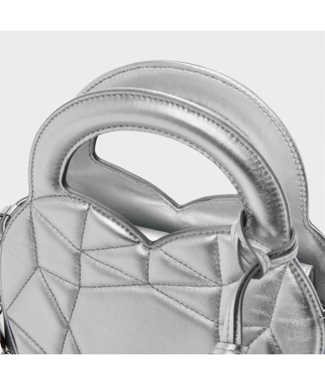 TIFFANY&CO Серебряная кожаная сумка через плечо, фото 6