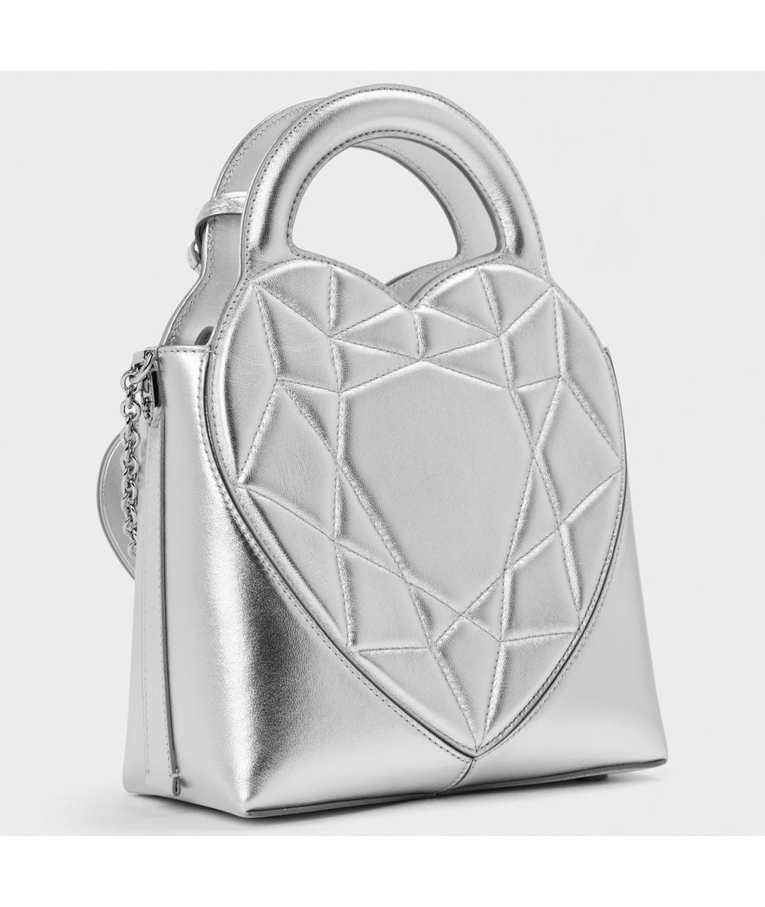 TIFFANY&CO Серебряная кожаная сумка через плечо, фото 2