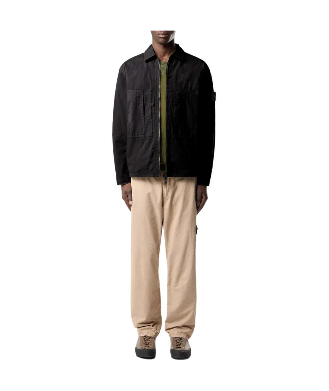 STONE ISLAND Черная классическая рубашка, фото 2