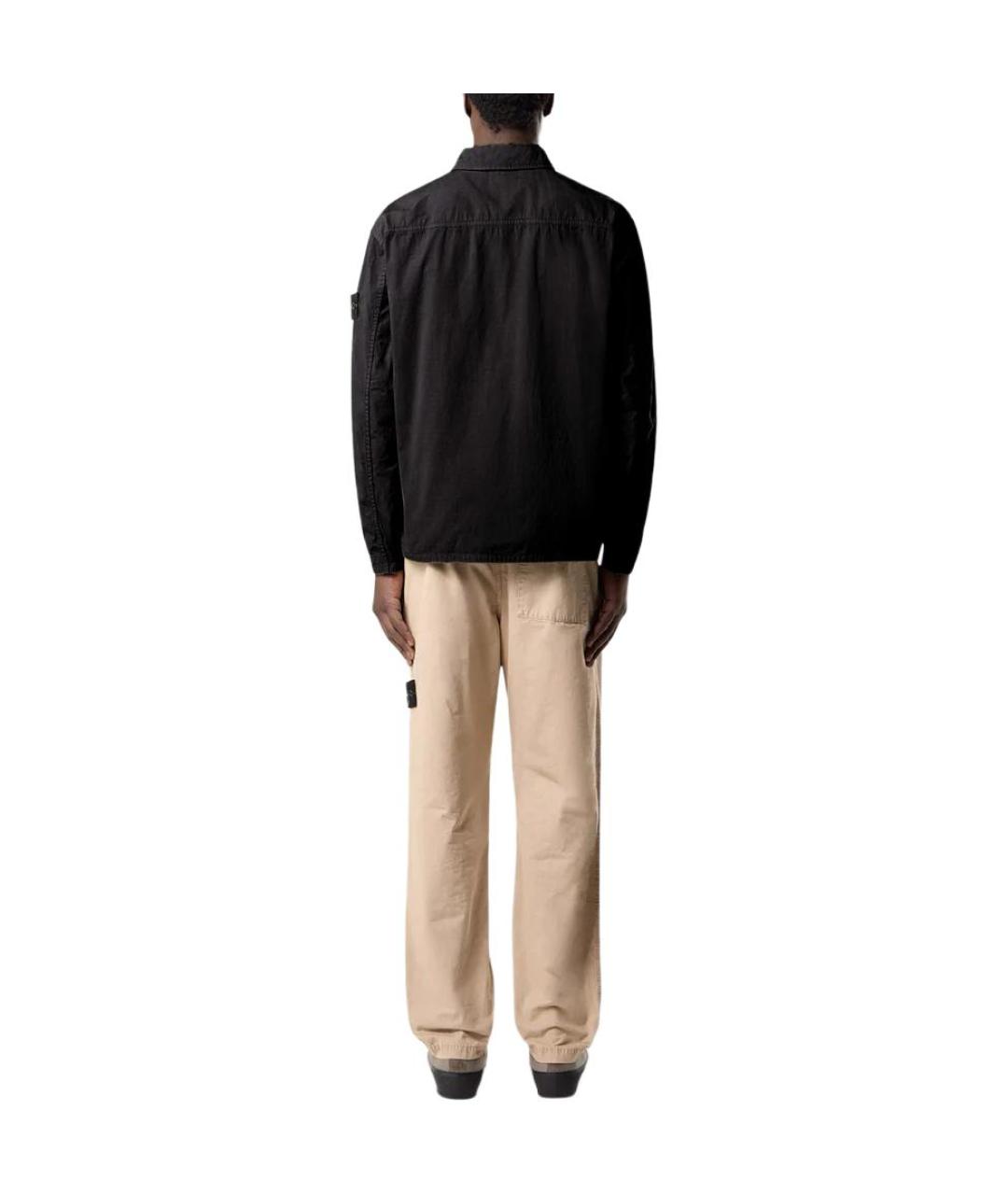 STONE ISLAND Черная классическая рубашка, фото 3