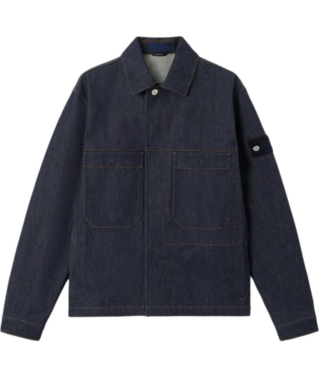 STONE ISLAND Темно-синяя куртка, фото 1