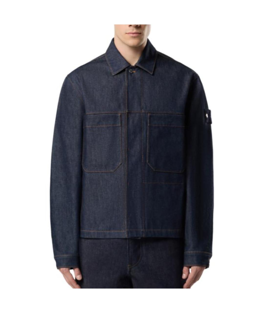 STONE ISLAND Темно-синяя куртка, фото 5