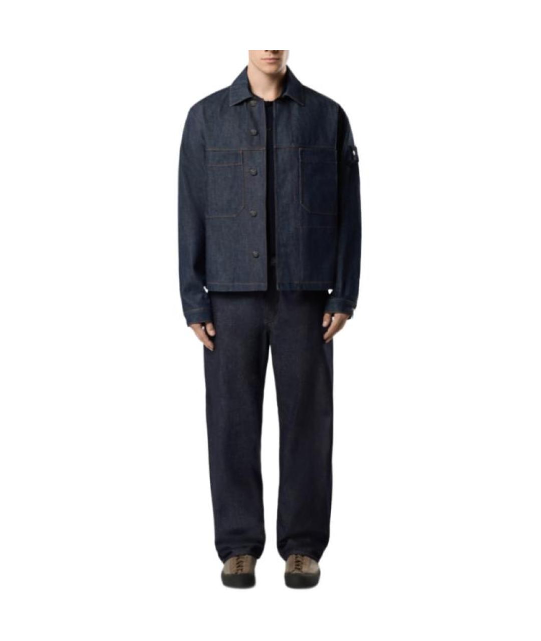 STONE ISLAND Темно-синяя куртка, фото 3